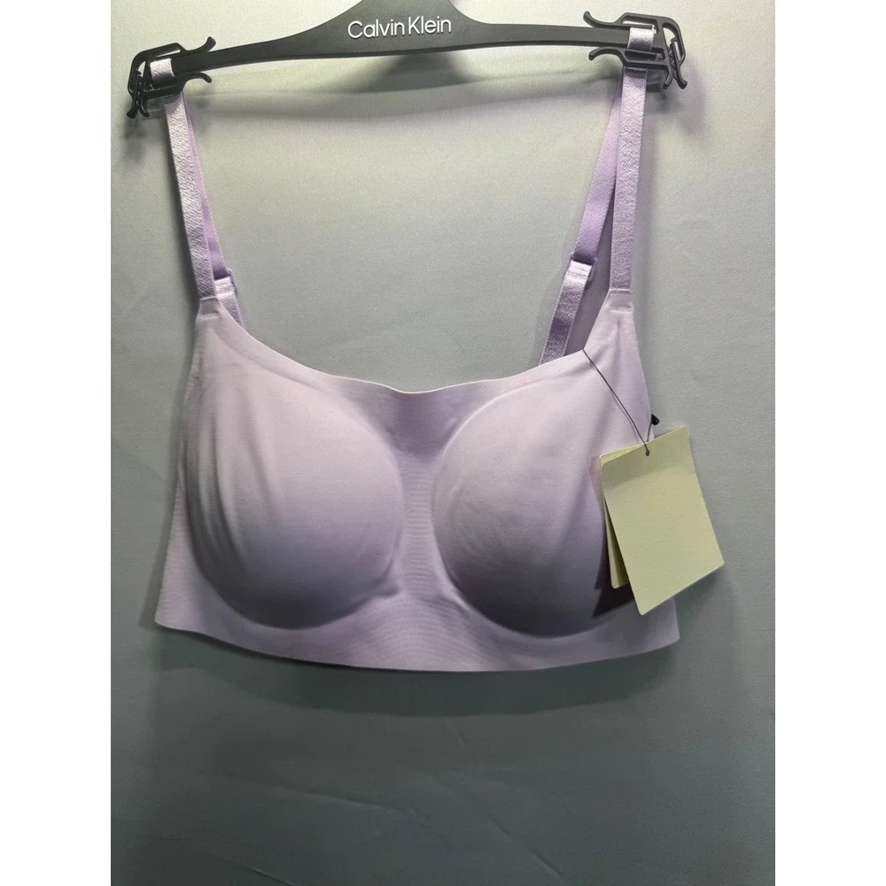 Calvin Klein Invisibles Microfiber Stretch‎ Bralette Purple QF4783-510 Wireless